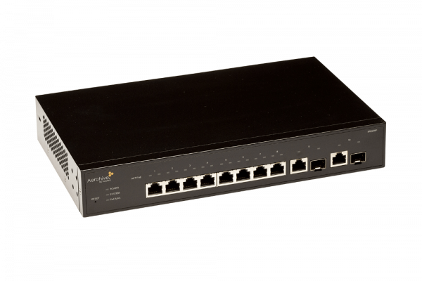 Aerohive SR2208P managed 8-Port Switch SFP/Kupfer Uplink